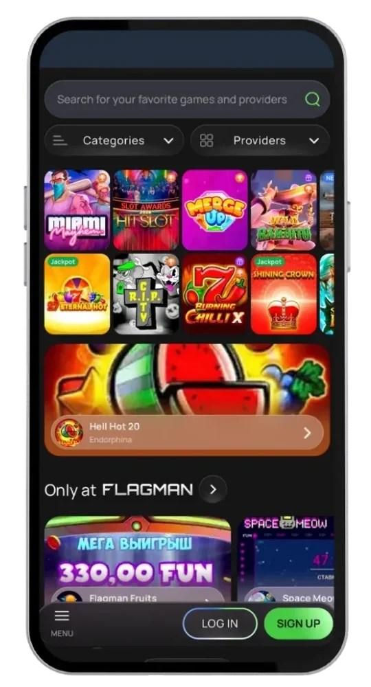 Flagman mobile Lobby